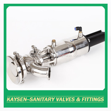 DIN Sanitary Tank Bottom Valve 45 Degree Y-type